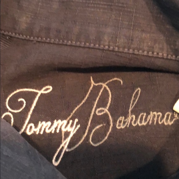 Tommy Bahama black classic embroidered shirt - Picture 5 of 5